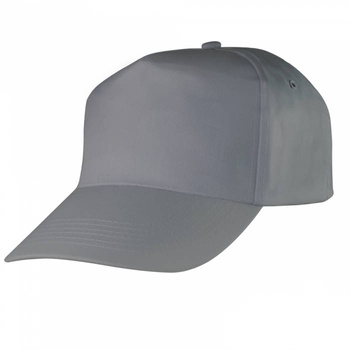 Czapka na lato z daszkiem drelichowa robocza bawełniana baseballowa szara CROB Grey