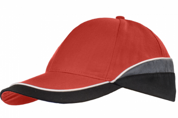 Czapka robocza z daszkiem baseballowa uniwersalna czapeczka ochrona głowy wysokie temperatury Art.Mas CBI czerwona