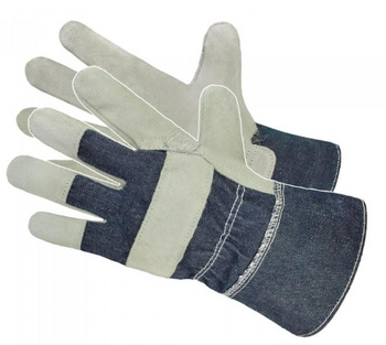 Rękawice ochronne wzmacniane skórą dwoiną bydlęcą RB