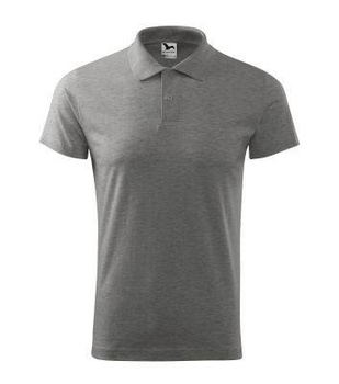 Koszulka Polo męska | Single J. (ciemnoszary melanż)