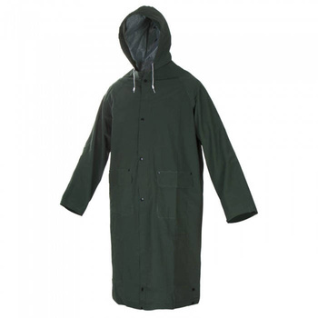 Płaszcz przeciwdeszczowy ochronny odporny na deszcz i wiatr sztormiak Art.Mas PPD zielony