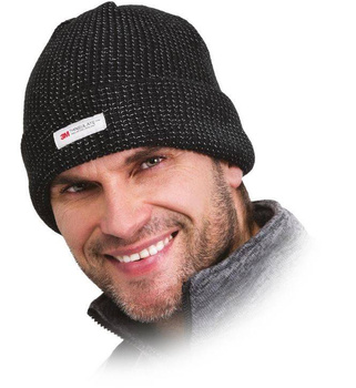 Czapka ochronna zimowa ocieplana CZFAU czarna