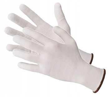 Rękawice robocze bawełniane nakrapiane PVC Art.Mas RMICROBI+