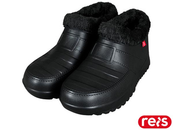Chodaki lekkie kalosze ocieplane z futerkiem BCFUR