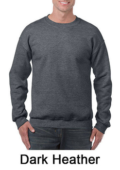 Bluza robocza sportowa wysoka gramatura do pracy ciemnoszara GILDAN HEAVY bez kaptura ze ściągaczami