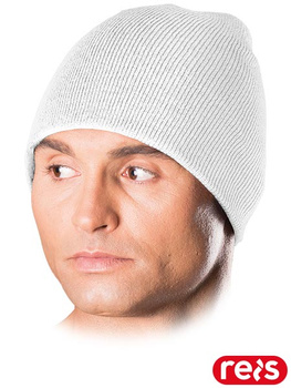 Czapka zimowa jesienna ciepła biała Reis CZMODERNW