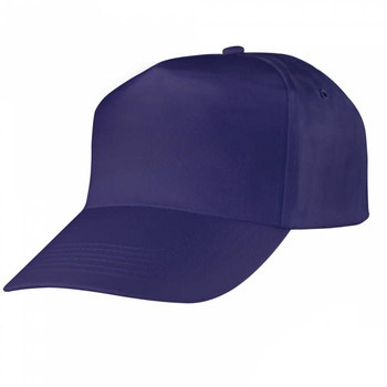 Czapka na lato z daszkiem drelichowa robocza bawełniana baseballowa granatowa CROB Navy Blue