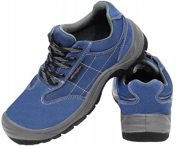 Buty półbuty robocze ze stalowym podnoskiem olejoodporne antypoślizgowe półbuty ochronne Art.Mas CANVAS S1 SRC 