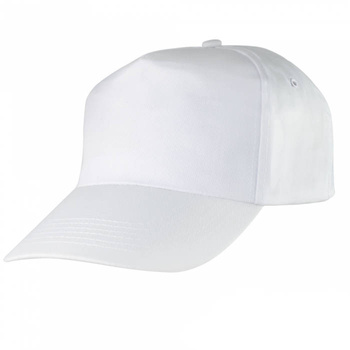 Czapka na lato z daszkiem drelichowa robocza bawełniana baseballowa biała CROB White