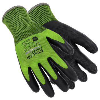 Rękawice robocze poliestrowe mocny chwyt STALCO LATEX X