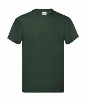 Koszulka robocza t-shirt BHP bluzka z krótkim rękawem uniwersalna ciemnozielona Fruit of the Loom Original T