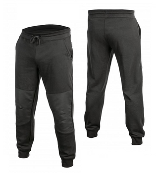 Spodnie dresowe ze wzmocnieniami czarne Hoegert Technik Murg