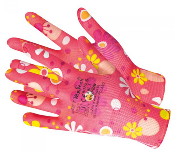 Rękawice ogrodowe dzianina poliestrowa RNYFLOW S 