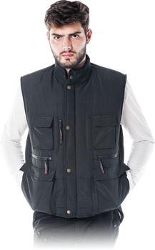 Bezrękawnik kamizelka ocieplana KORMORAN czarny