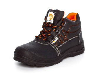 Trzewiki robocze skórzane buty ochronne skóra dwoina stalowa wkładka antyprzebiciowa olejoodporne antypoślizgowe antyelektrostatyczne Procera FORCE S3 SRC