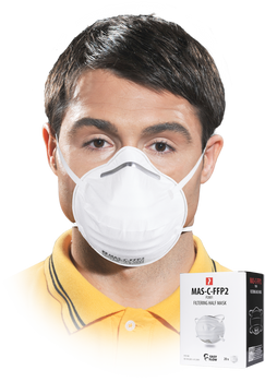 Półmaska przeciwpyłowa MAS-C-FFP2 biała