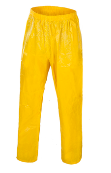 Spodnie wodoodporne przeciwdeszczowe deszczówki SPN żółte