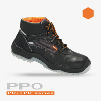 Trzewiki robocze Polskie PPO Strzelce z podnoskiem Antyelektrostatyczne Model 055 S1 SRC