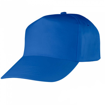 Czapka na lato z daszkiem drelichowa robocza bawełniana baseballowa niebieska CROB Blue