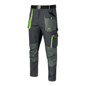 Spodnie ochronne robocze do pasa z tkaniny canvas elastyczne regulowane zapinane na guzik i suwak Art.Mas CLASSIC STRETCH SLIM