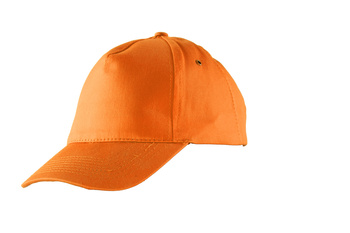 Czapka z daszkiem BASEBALL pomarańczowa bawełniana