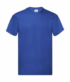 Koszulka robocza t-shirt BHP bluzka z krótkim rękawem uniwersalna szafirowa Fruit of the Loom Original T