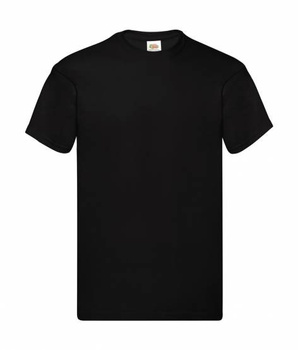 Koszulka robocza t-shirt BHP bluzka z krótkim rękawem uniwersalna czarna Fruit of the Loom Original T
