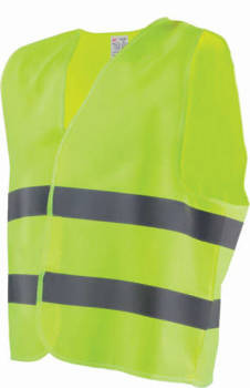 Siatkowa kamizelka ostrzegawcza odblaskowa ochronna lekka zapinana na rzep STALCO SHINE
