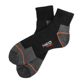 Skarpety robocze bawełniane niskie wzmacniane ochrona przed przetarciami NEO Tools 82-35