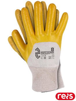Rękawice ochronne dzianina nitryl RNITZ-SUPER
